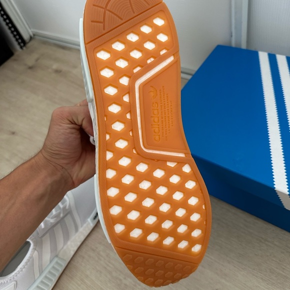 adidas nmd r1 prime blue cloud white gum shoes mens New 12 GZ9260 - Picture 7 of 11